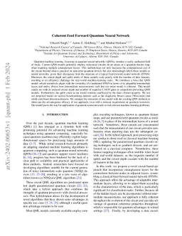 Coherent Feed Forward Quantum Neural Network