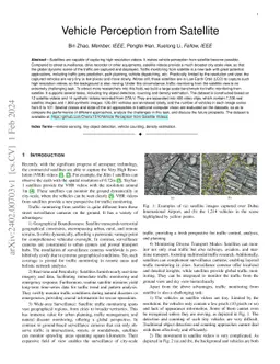 Vehicle Perception from Satellite