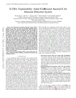 X-CBA: Explainability Aided CatBoosted Anomal-E for Intrusion Detection
  System
