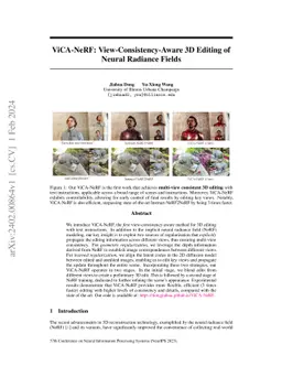 ViCA-NeRF: View-Consistency-Aware 3D Editing of Neural Radiance Fields