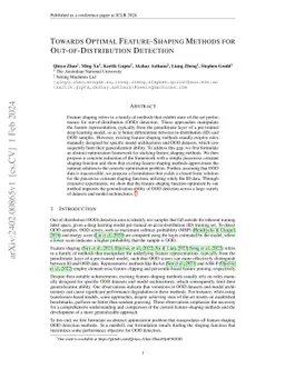 Towards Optimal Feature-Shaping Methods for Out-of-Distribution
  Detection