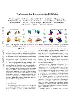 AToM: Amortized Text-to-Mesh using 2D Diffusion