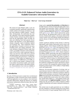 EVA-GAN: Enhanced Various Audio Generation via Scalable Generative
  Adversarial Networks