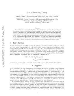 Credal Learning Theory