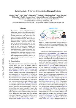Let's Negotiate! A Survey of Negotiation Dialogue Systems