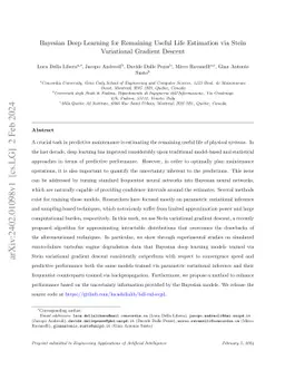 Bayesian Deep Learning for Remaining Useful Life Estimation via Stein
  Variational Gradient Descent