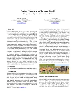 Seeing Objects in a Cluttered World: Computational Objectness from
  Motion in Video