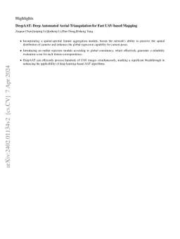 DeepAAT: Deep Automated Aerial Triangulation for Fast UAV-based Mapping