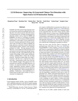 LLM-Detector: Improving AI-Generated Chinese Text Detection with
  Open-Source LLM Instruction Tuning