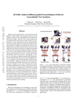 ID-NeRF: Indirect Diffusion-guided Neural Radiance Fields for
  Generalizable View Synthesis