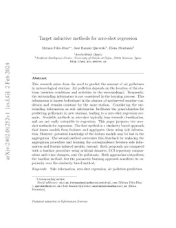 Target inductive methods for zero-shot regression