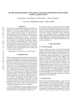 On the Transferability of Large-Scale Self-Supervision to Few-Shot Audio
  Classification