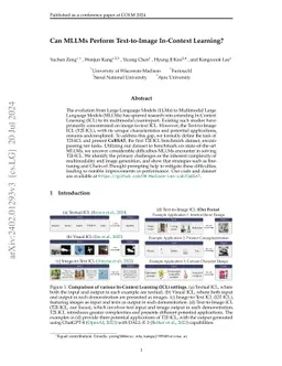 Can MLLMs Perform Text-to-Image In-Context Learning?