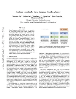 Continual Learning for Large Language Models: A Survey
