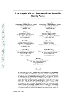 Learning the Market: Sentiment-Based Ensemble Trading Agents