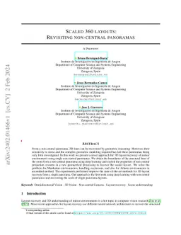 Scaled 360 layouts: Revisiting non-central panoramas