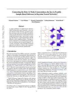 Connecting the Dots: Is Mode-Connectedness the Key to Feasible
  Sample-Based Inference in Bayesian Neural Networks?