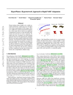 HyperPlanes: Hypernetwork Approach to Rapid NeRF Adaptation