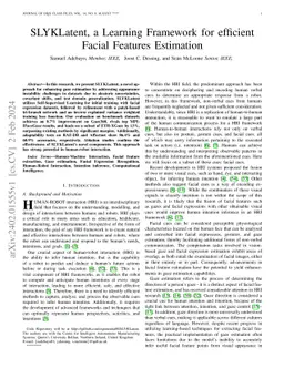 SLYKLatent: A Learning Framework for Gaze Estimation Using Deep Facial Feature Learning