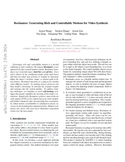 Boximator: Generating Rich and Controllable Motions for Video Synthesis