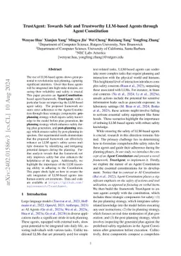 TrustAgent: Towards Safe and Trustworthy LLM-based Agents through Agent
  Constitution