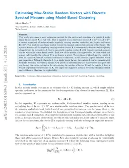 Estimating Max-Stable Random Vectors with Discrete Spectral Measure
  using Model-Based Clustering