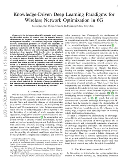 Knowledge-Driven Deep Learning Paradigms for Wireless Network
  Optimization in 6G