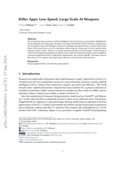 Killer Apps: Low-Speed, Large-Scale AI Weapons