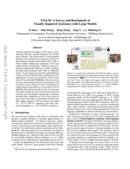 VIALM: A Survey and Benchmark of Visually Impaired Assistance with Large
  Models
