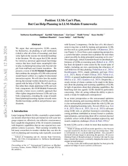 LLMs Can't Plan, But Can Help Planning in LLM-Modulo Frameworks