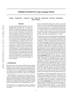 Building Guardrails for Large Language Models