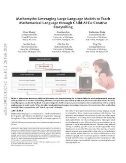 Mathemyths: Leveraging Large Language Models to Teach Mathematical
  Language through Child-AI Co-Creative Storytelling
