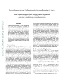 Robust Counterfactual Explanations in Machine Learning: A Survey