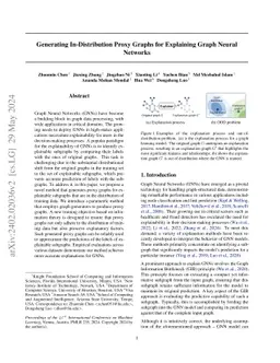Generating In-Distribution Proxy Graphs for Explaining Graph Neural
  Networks