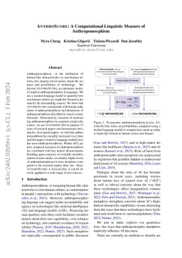 AnthroScore: A Computational Linguistic Measure of Anthropomorphism