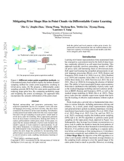 Mitigating Prior Shape Bias in Point Clouds via Differentiable Center Learning