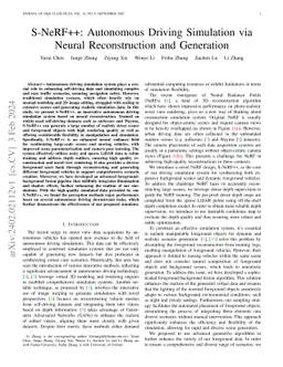 S-NeRF++: Autonomous Driving Simulation via Neural Reconstruction and Generation