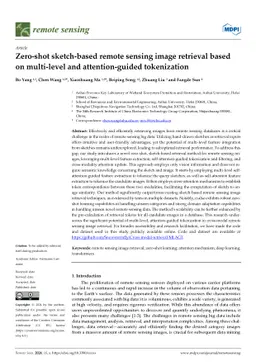 Zero-shot sketch-based remote sensing image retrieval based on
  multi-level and attention-guided tokenization