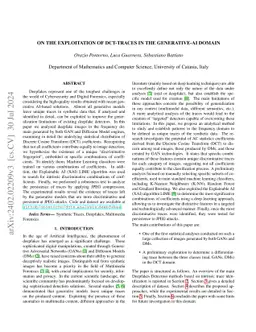 On the Exploitation of DCT-Traces in the Generative-AI Domain