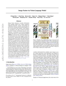 Image Fusion via Vision-Language Model