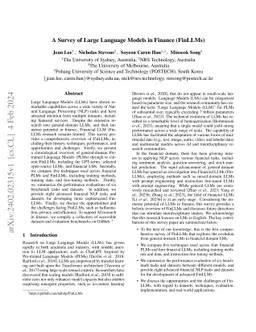 A Survey of Large Language Models in Finance (FinLLMs)