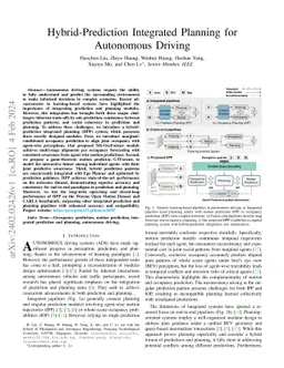 Hybrid-Prediction Integrated Planning for Autonomous Driving