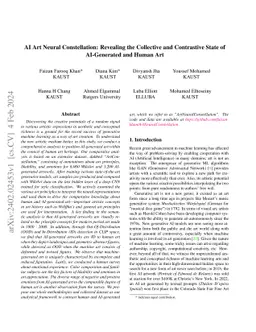 AI Art Neural Constellation: Revealing the Collective and Contrastive
  State of AI-Generated and Human Art