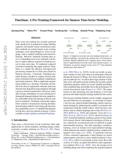 TimeSiam: A Pre-Training Framework for Siamese Time-Series Modeling
