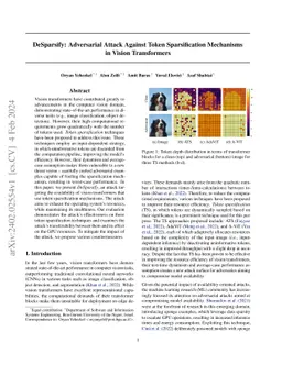 DeSparsify: Adversarial Attack Against Token Sparsification Mechanisms
  in Vision Transformers