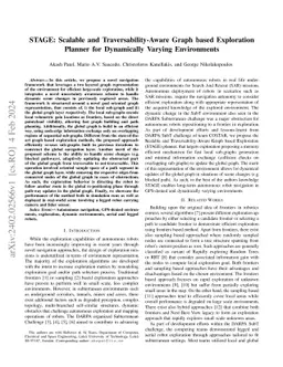 STAGE: Scalable and Traversability-Aware Graph based Exploration Planner
  for Dynamically Varying Environments
