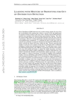 Learning with Mixture of Prototypes for Out-of-Distribution Detection