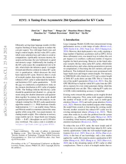 KIVI: A Tuning-Free Asymmetric 2bit Quantization for KV Cache