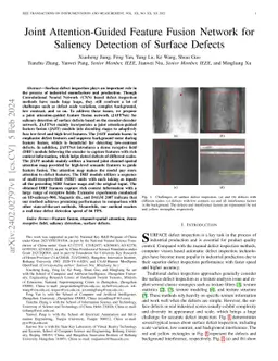 Joint Attention-Guided Feature Fusion Network for Saliency Detection of
  Surface Defects