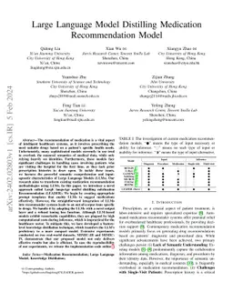 Large Language Model Distilling Medication Recommendation Model